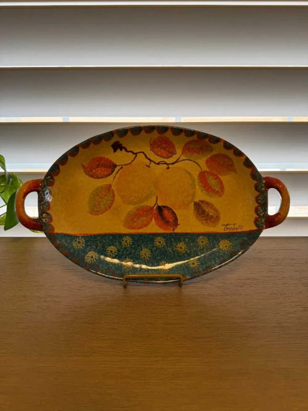 VTG Ceramiche Tombelli Oval Serving Platter